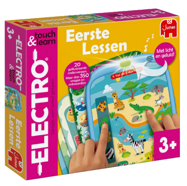 Jumbo Electro touch en learn 1110100486 - Educatief spel met 20 thema's en 350 vragen