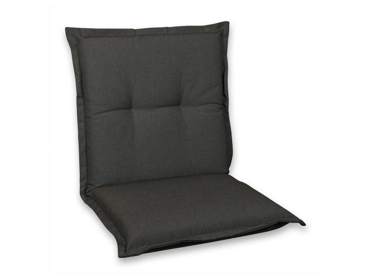 Sesselauflage, Anthrazit, Uni, Füllung: Schaumstoff, Vlies, 50x9x100 cm, Made in Germany, hochwertige Qualität, Gartenmöbel, Gartenpolster & Auflagen, Sesselauflagen
