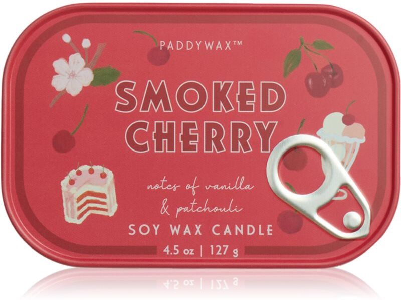 Paddywax Bistro Tin Smoked Cherry bougie parfumée en métal 127 g