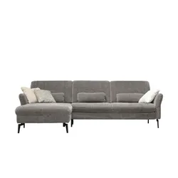 Kollektion Kraft Ecksofa Cord DANTE ¦ grau