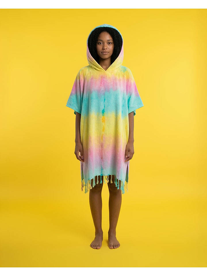 Poncho "Towel To Go - Tie Dye" in Bunt - (L)180 x (B)100 cm - onesize