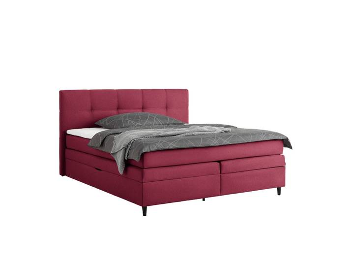 Boxspringbett Miami in Weinrot ca. 180x200cm