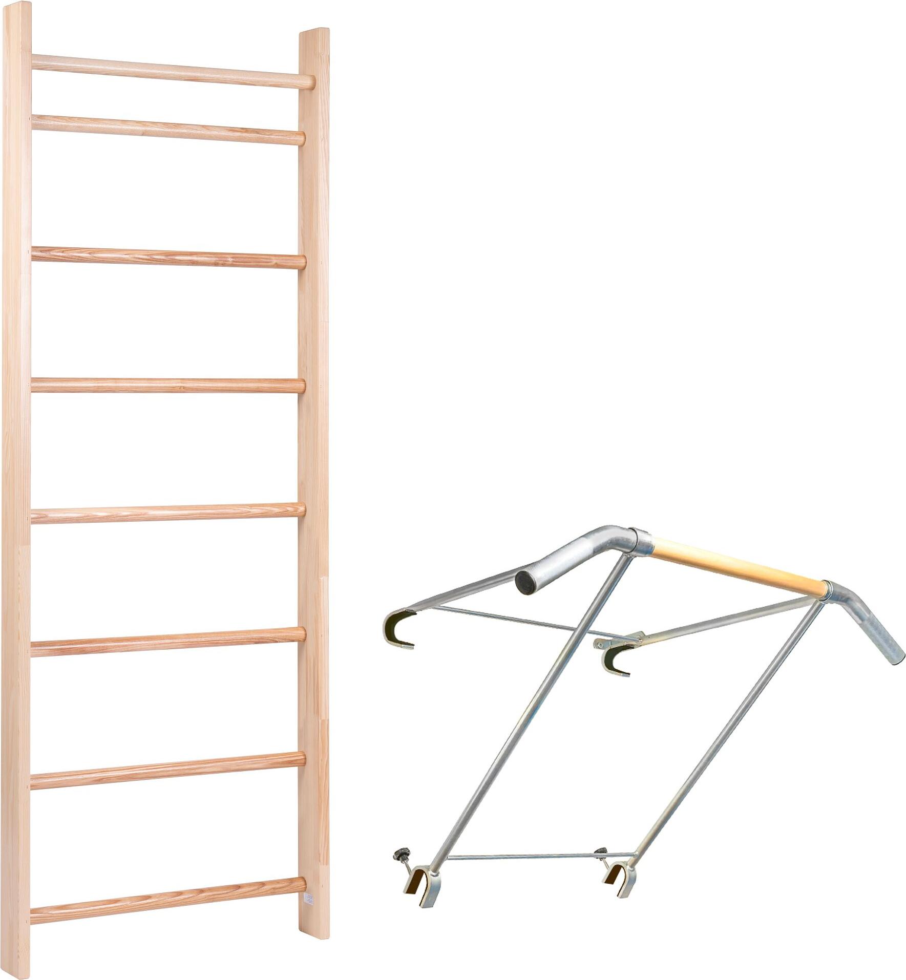 Sport-Thieme Sprossenwand mit Klimmzugbügel "Profi", Sprossenwand 210x80 cm