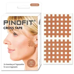 Pinofit Crosstape Gittertape Large Light Beige 5,2 cm x 4,5 cm 40 Stück
