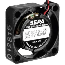 SEPA Miniaturlüfter (1x), PC Lüfter, Schwarz