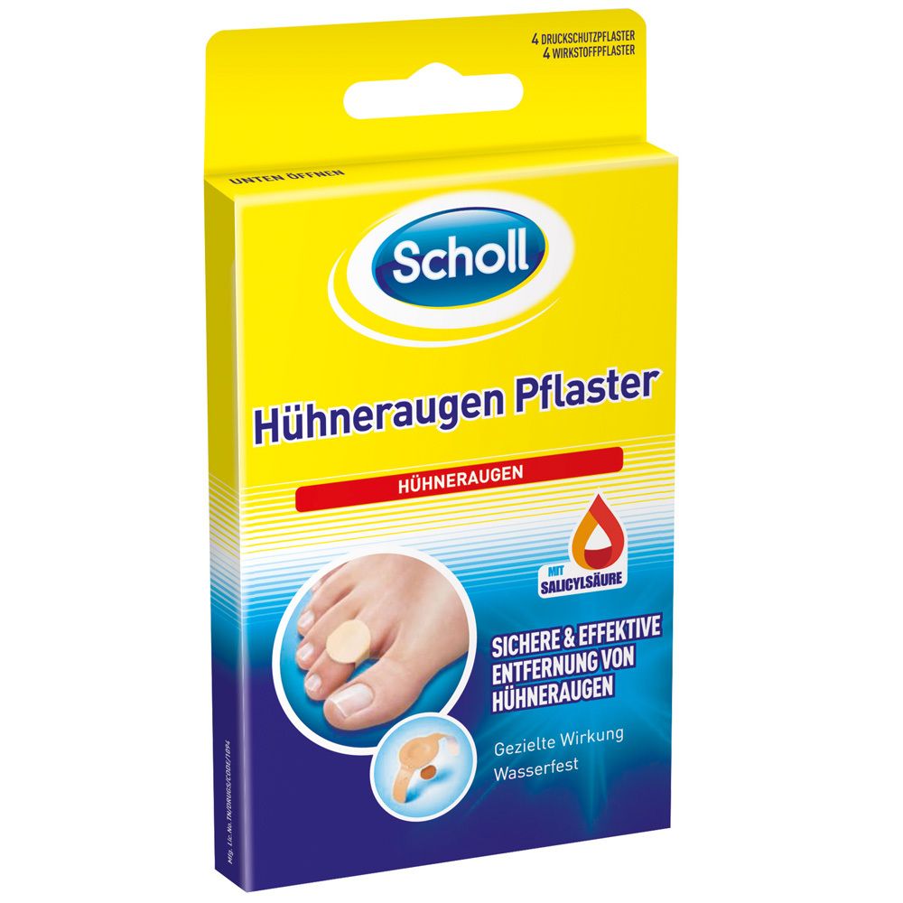 Scholl Hühneraugen Pflaster 4 St