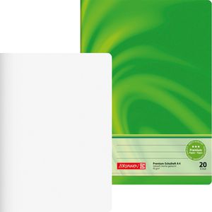Brunnen Schulheft 104472002, Vivendi, ab 1. Klasse, A4, blanko, mit Linienblatt, 16 Blatt, 90 g/m², Lineatur 20