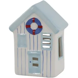 Chic Antique Strandhaus 2 Sky Blue, 9,5 x 6,5 x 11 cm