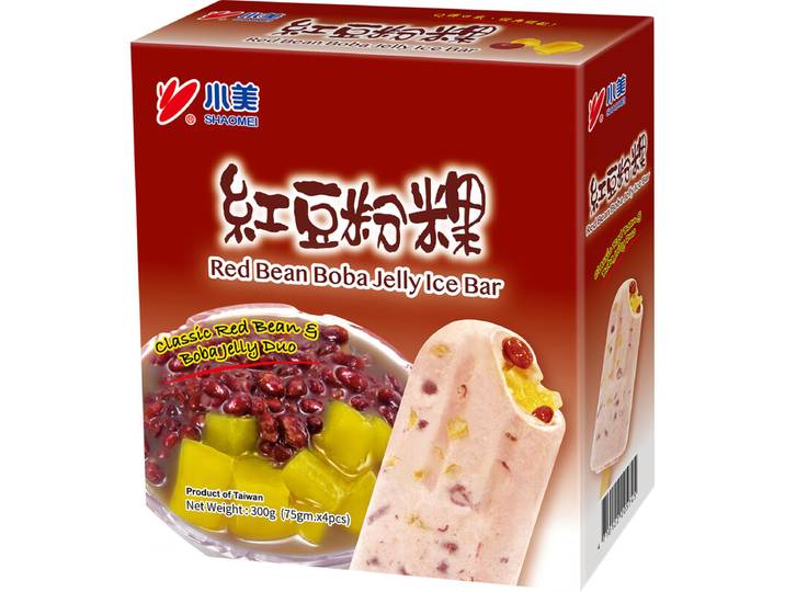 SHAOMEI Bâtonnet de glace à la gelée de haricots rouges x 4