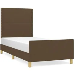 vidaXL, Bett, Caveno (Flach mit Nägeln) (90 x 190 cm)
