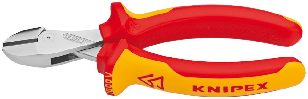 KNIPEX Kompakt-Seitenschneider VDE mit Kunststoff-Griffen 160mm