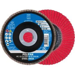 PFERD TOOLS POLIFAN Fächerscheibe PFC konisch CO-COOL SG STEELOX Stahl/Edelstahl - 67760425