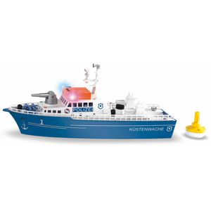 siku 5401 Spielzeugboot Polizeiboot, mit Boje, Licht, Sound und Wasserspritzfunktion