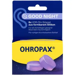 Ohropax Good Night Silikon Vor-Ohr Stöpsel 8 ST