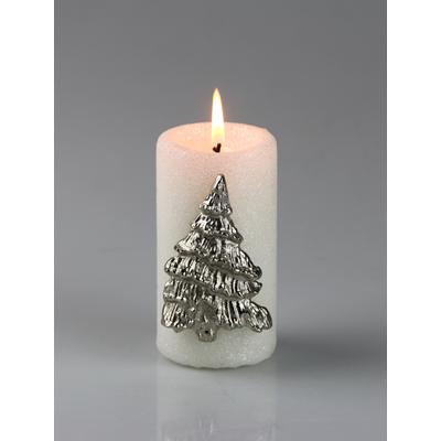 Dekoobjekt AM DESIGN "Kerzenstecker, aus Aluminium", weiß (silber), H:4cm, Aluminium, Dekofiguren, 6er Set