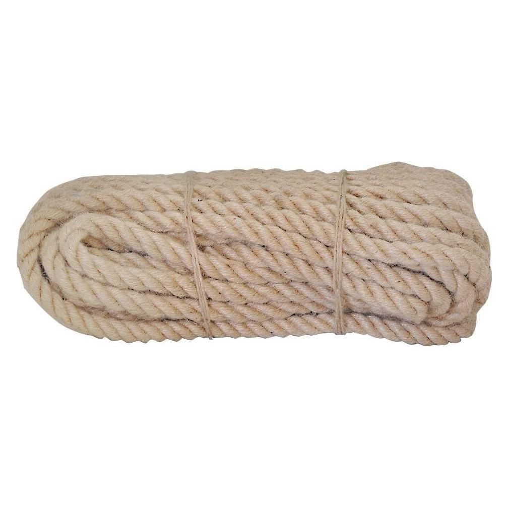 Linotech Natürliche Jute Seil 20 mm/50 m Twisted Garden Kordel Dejeuner Sonnendeck für (50 m) (2602)