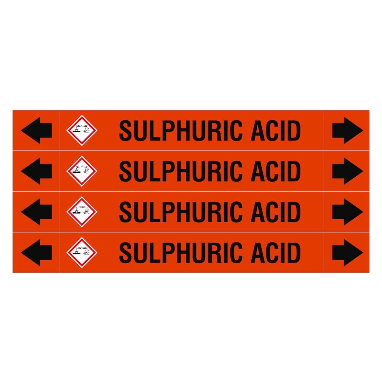 Brady ASME - Rohrmarkierer - Sulphuric Acid (ASMEPM-26X230MM-SULPHURIC ACID)