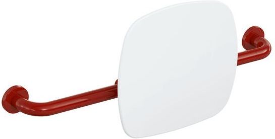 Hewi 801 Rückenstütze 801.51.916133 Wandabstand 150mm, Lehne signalweiß, rubinrot