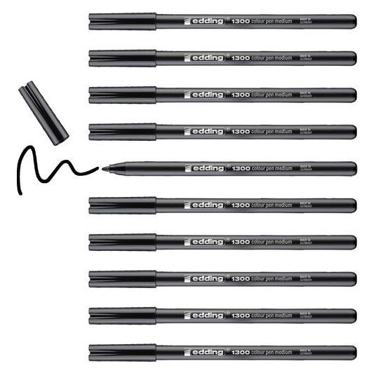 Edding e-1300 Schwarz (10x) (4-1300001)
