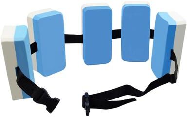 Market Central Kids Swimming Belt EVA Foam Float Aid For Beginner Swim Training blue White