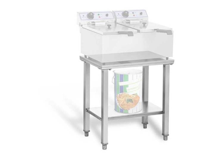 Royal Catering Etagere pour Friteuse Profesionnelle RCSF-15D Plan de travail 62 x 42 cm Capacité de charge