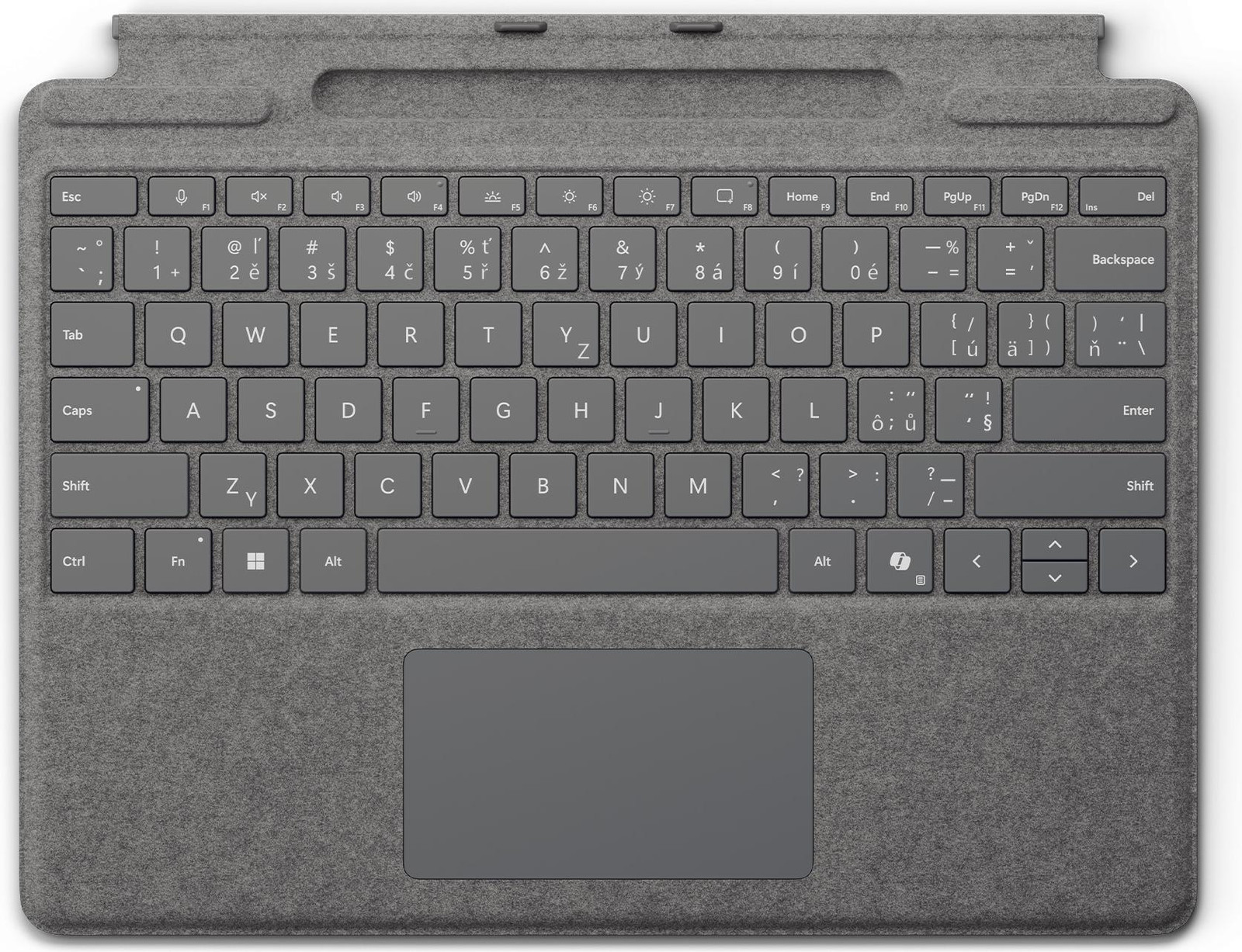 Microsoft Surface Pro toetsenbord met pennenhouder platina