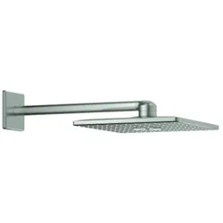 Grohe Rainshower 310 SmartActive Cube Kopfbrauseset 430 mm, 2 Strahlarten, 26479DC0, Farbe: Supersteel
