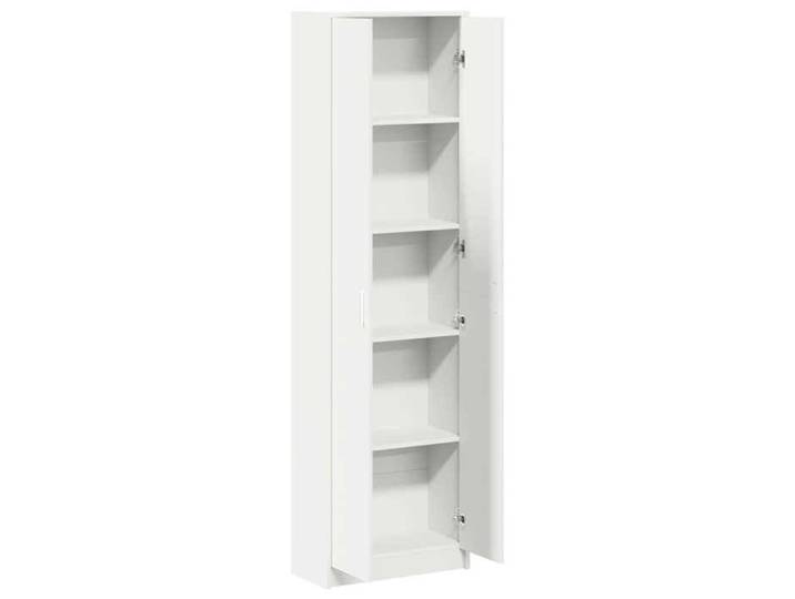 Armoire blanche 55x25x189 cm en bois technique_2 ans garantie_35927