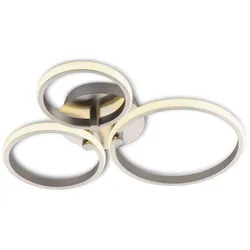 Deckenleuchte CIRCLES (DH 50x7 cm) - silber - DH 50x7 cm