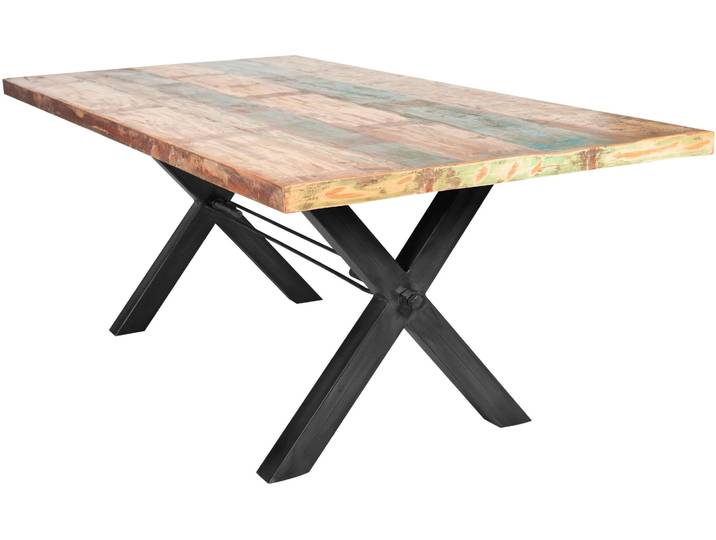 Esstisch, Massivholz, Schwarz, 240×100 cm, Rechteckig, Klassisch, SIT-Möbel