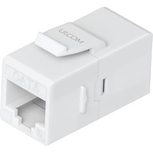 UbiQuiti Keystone-Modul UACC-KEYSTONE-COUPLER-C6, RJ45 Cat 6, für RJ45 Patchkabel, Kunststoff, 12 Stück