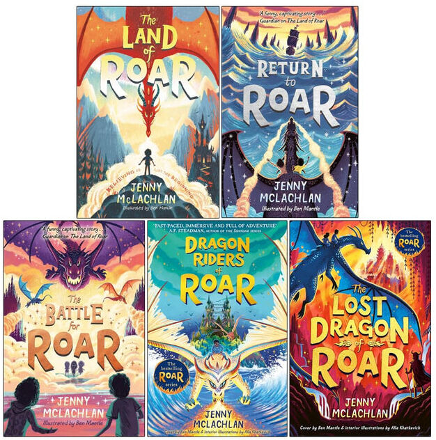The Land of Roar Series 1-5 Books Collection Set by Jenny McLachlan - Paperback Fantasy Adventure for Ages 8-12 - Farshore