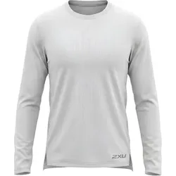 2XU Laufshirt Ignition Aero Mesh Long Sleeve, Größe L in Weiß Weiß