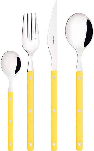 Bugatti Allegra Yellow 16 Piece Cutlery Box Set