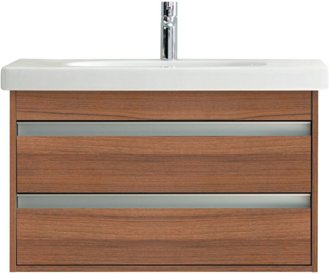 Duravit Möbelwaschtisch D-Code 85x48cm, m Hahnl., ÜL, Hahnloch, weiß (03428500002)