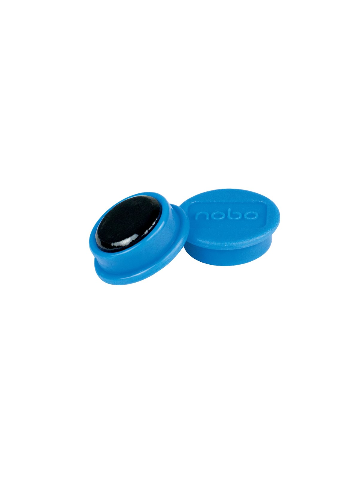 Nobo Magnete, 13 mm, 10 Stück, schwarz Blau
