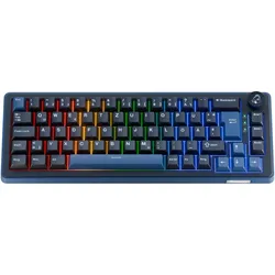 Ducky OK-M 65 Gaming-Tastatur, 65%, Hot-Swap-fähig, RGB, ISO - KTT Linear (DE, Kabelgebunden, Kabellos), Tastatur, Schwarz