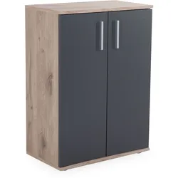 Kommode ALYSHA (BHT 60x84x35 cm) - grau - BHT 60x84x35 cm
