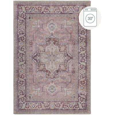 Teppich FLAIR RUGS "Windsor", rosa, B:160cm H:4mm L:230cm, Kunstfaser, Teppiche, Teppich, Waschbarer Teppich