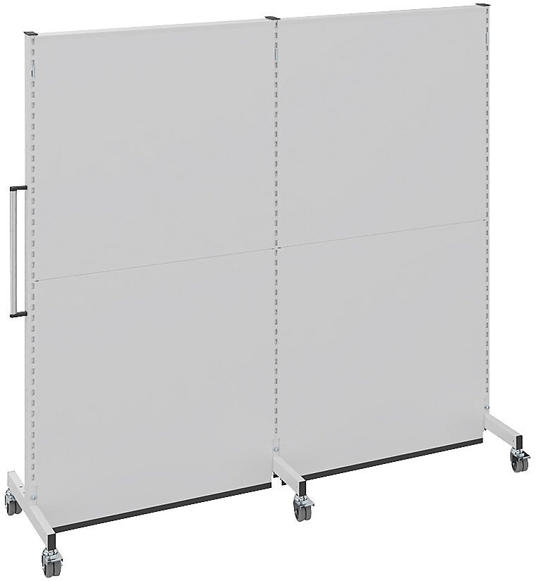 kaiserkraft Mobile Akustikwand, für Industrie und Büro, LxBxH 2000 x 740 x 2021 mm
