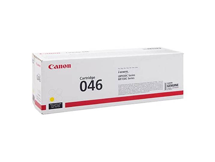 Canon CARTRIDGE 046 Y TONER Jaune Rendement 2300 PAGES (Emballage carton)