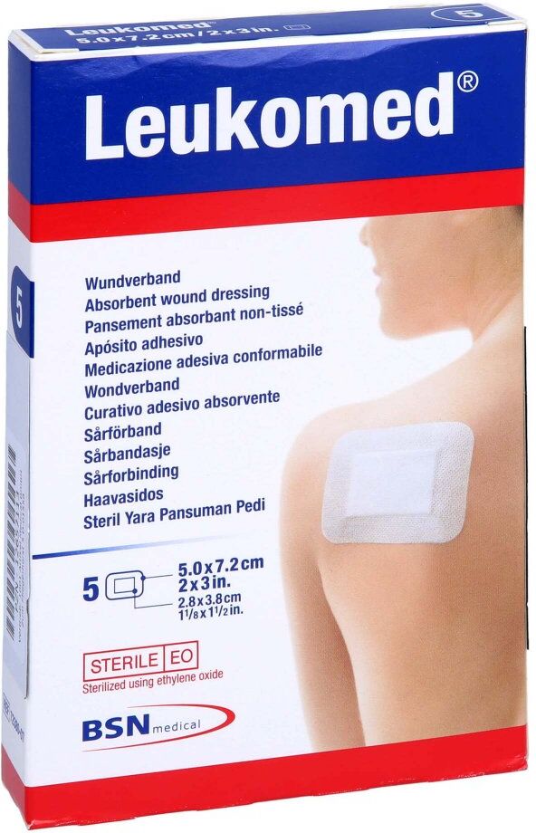 Leukomed sterile Pflaster 5x7,2 cm