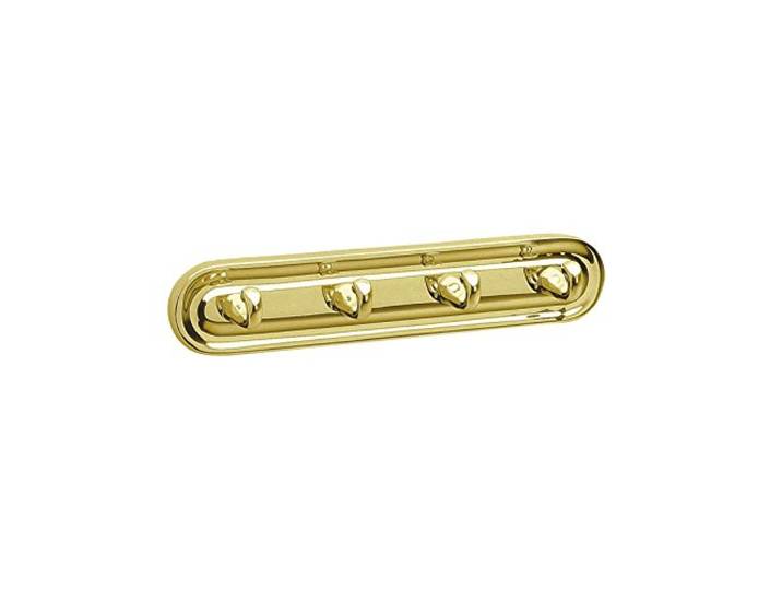 Smedbo Messing poliert Villa Quadruple Handtuch Haken, Gold