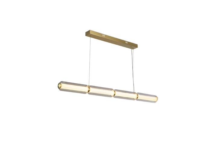 Dimmbare Design LED Pendellampe „Mod“ Gold, Transparent Searchlight