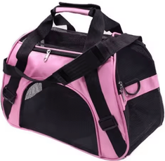 Inspire Curations Portable Mesh Pet Carrier Bag Cat Travel Carrier For Comfortable Trips & Everyday Adventures pink s