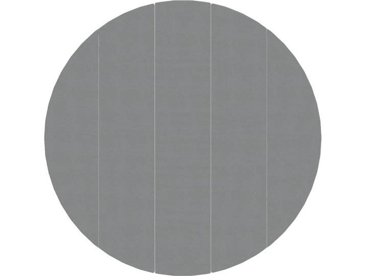 vidaXL Pool-Bodentuch Hellgrau Ø550 cm Polyester Geotextil