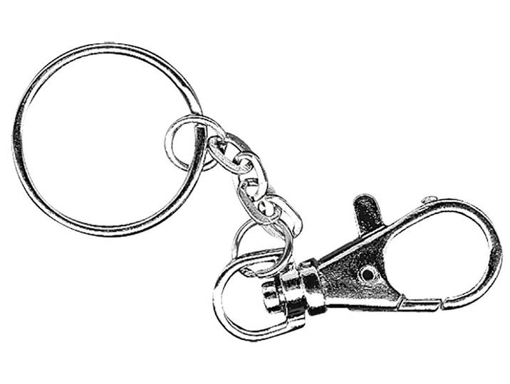 Rayher Schlüsselanhänger mit Karabiner ⌀ 2.5 cm 2 Stück