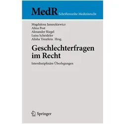 Geschlechterfragen im Recht, Fachbücher von Magdalena Januszkiewicz, Alexander Riegel, Alisha Treutlein, Luisa Scheideler, Alina Post