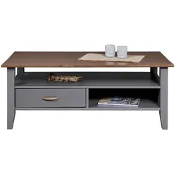 Ebuy24, Couchtisch + Beistelltisch, Couchtisch Luzerna (115 x 115 x 45 cm)