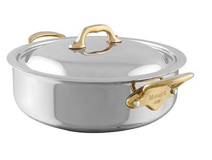 Mauviel1830 Kochtopf mit Deckel Mich Cook Gestell Bronze, 28 cm